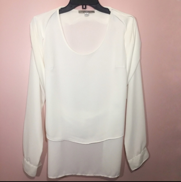 Larry Levine Twisted White Blouse - Picture 3 of 7